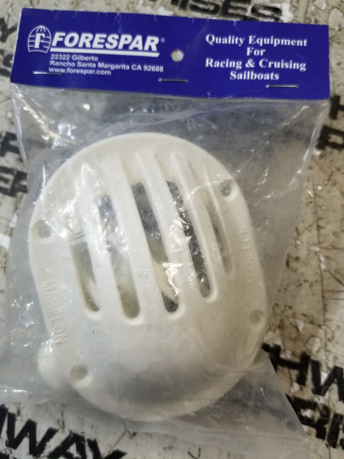 Forespar Boat Thru Hull Drain 906059 | w/ Scoop Strainer 3/4 Inch