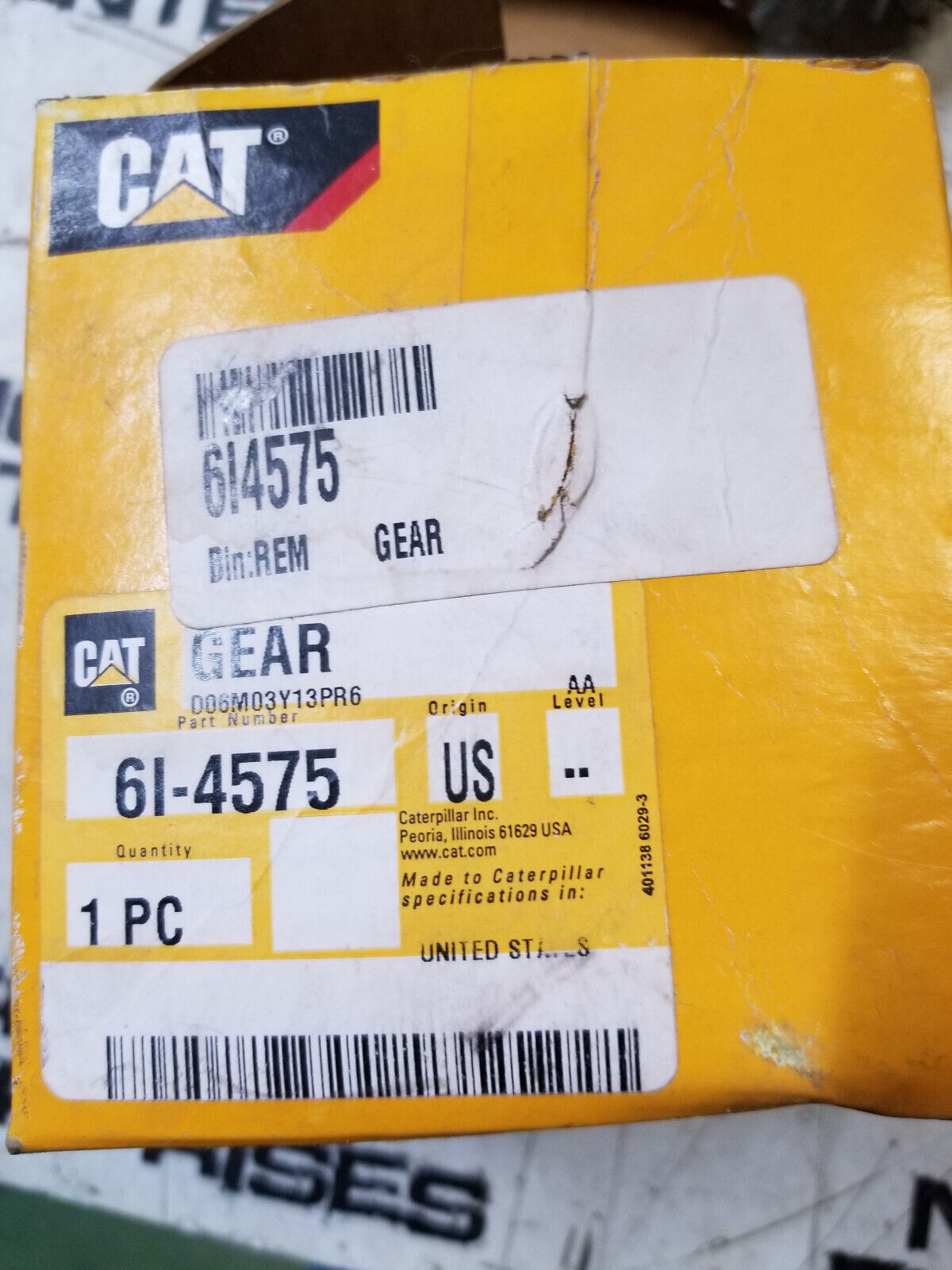Caterpillar C15 C18 Power Steering Pump Drive Gear 6I-4575  6I4575