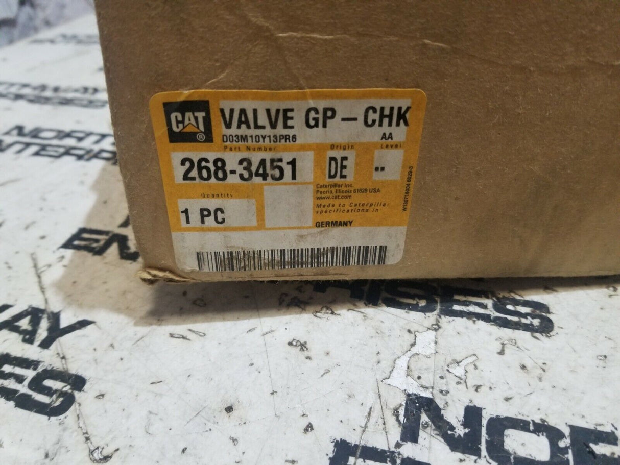 OEM Caterpillar 268-3451 2683451 CHECK VALVE