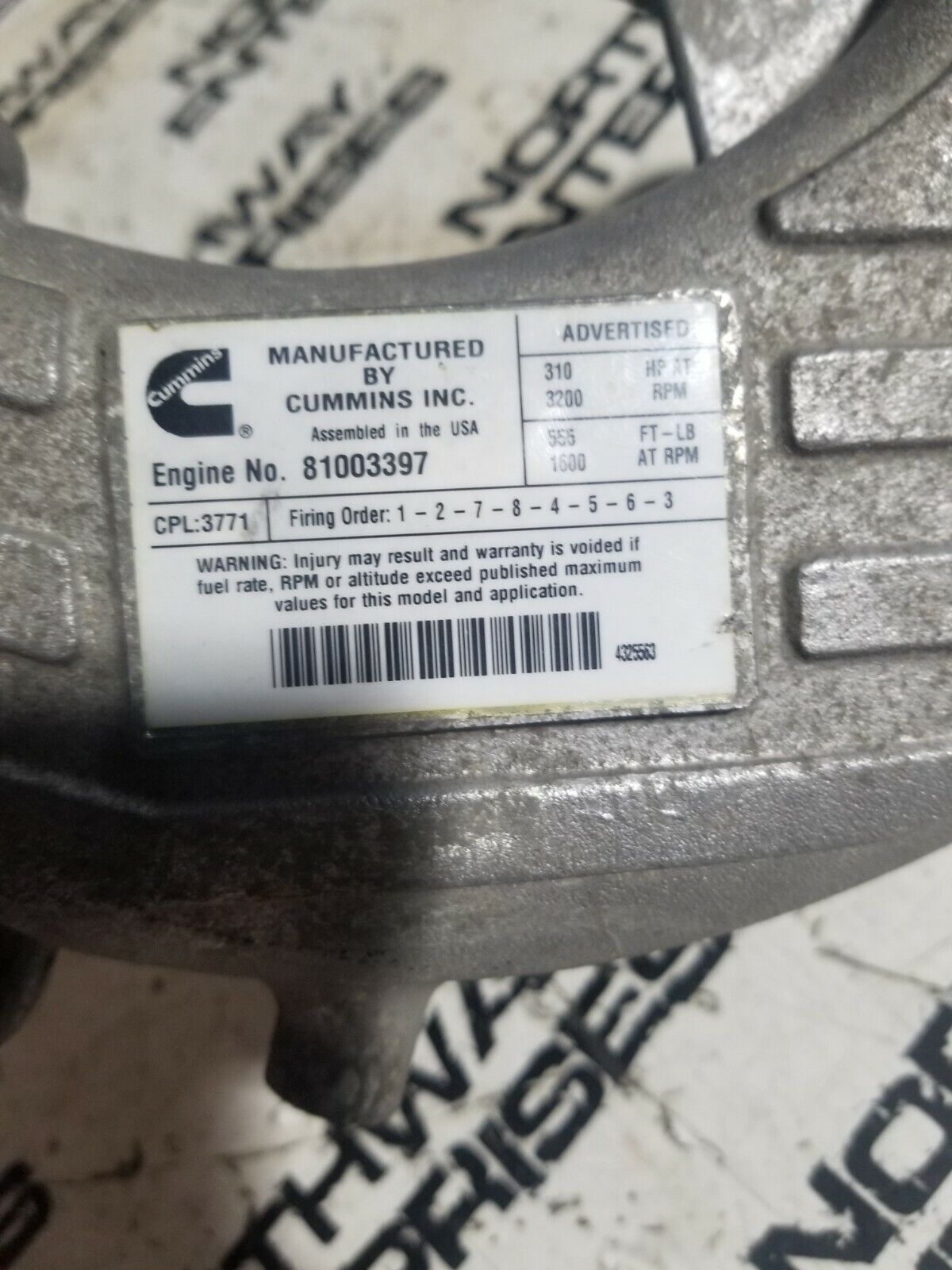 14010-EZ40A Collector-Intake Manifold 5.0L NISSAN CUMMINS DIESEL