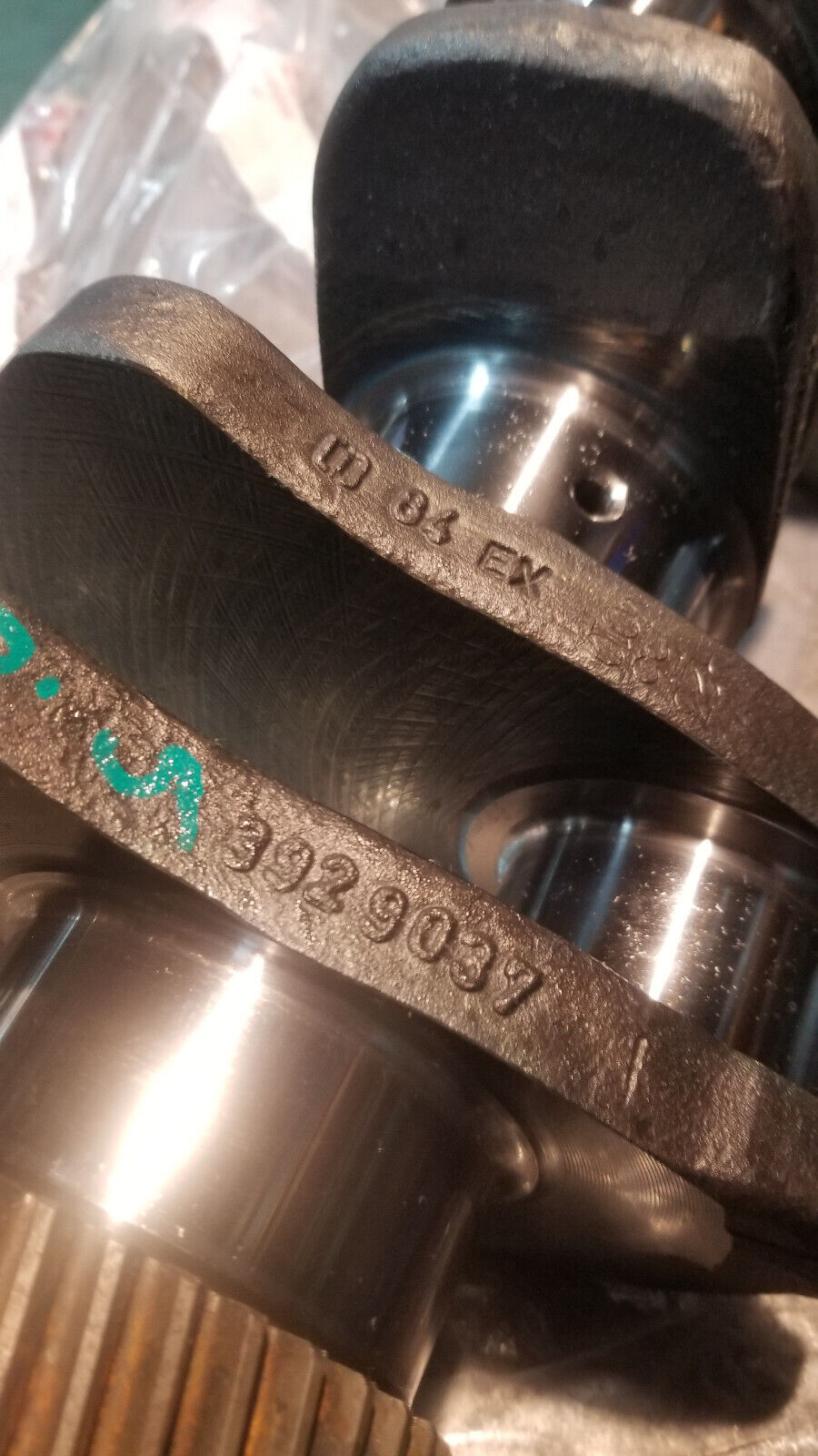 REMAN CUMMINS 5.9L CRANKSHAFT 3929037 SONOFLUXED POLISHED REF315 mains .010