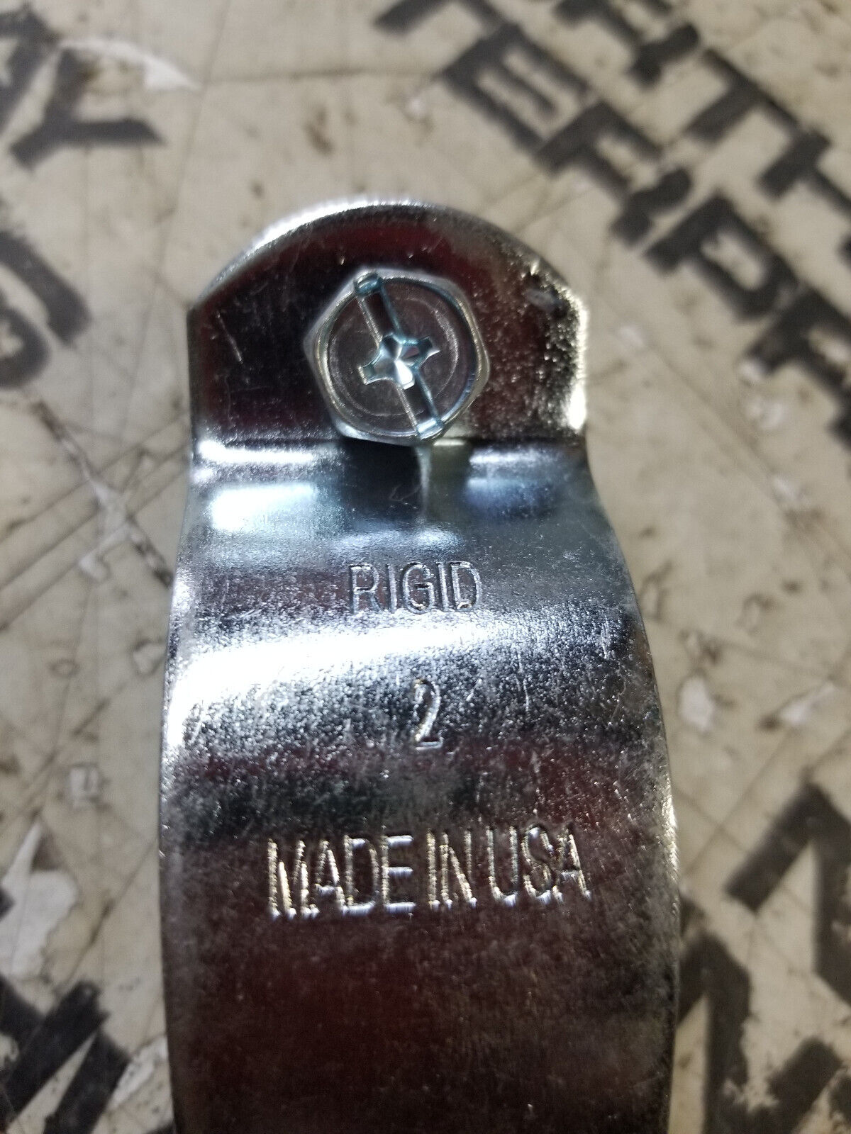 BOX OF 25PC  FNW7873Z0200 7873 2 in. Electroplated Zinc Steel Strut Pipe Clamp
