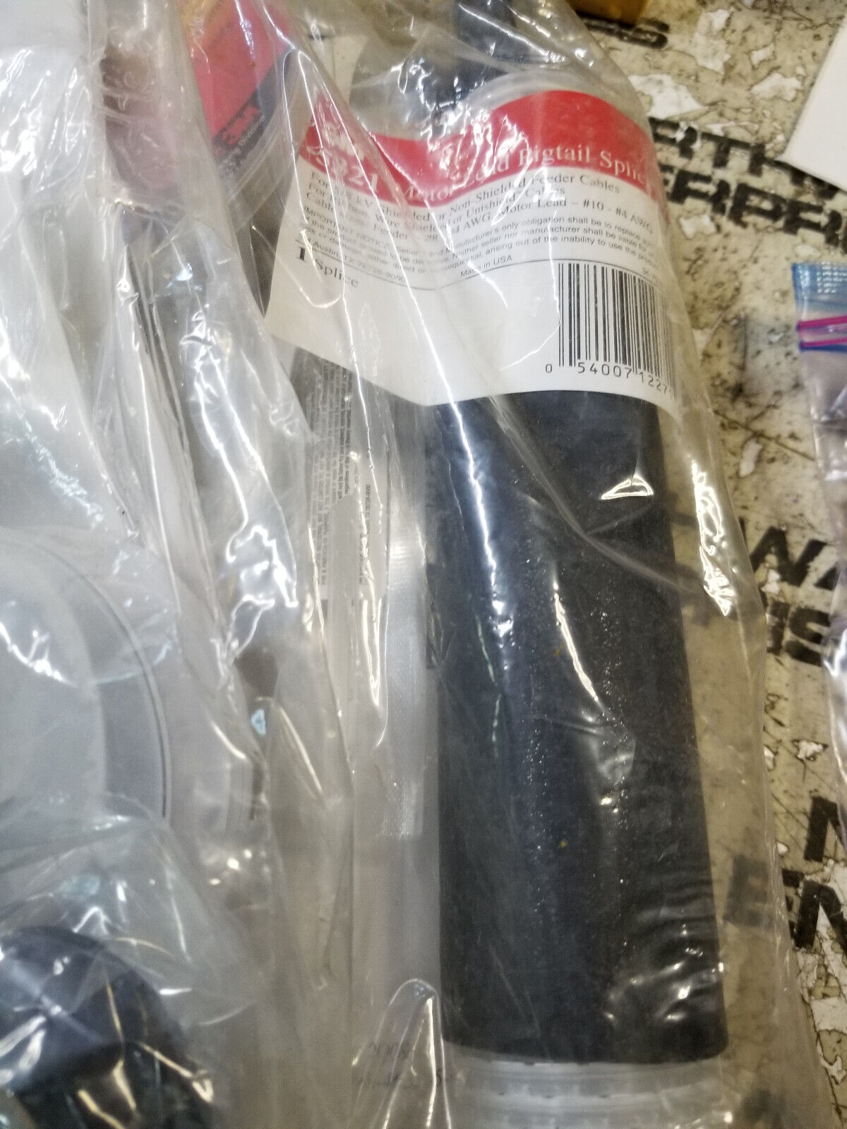 3M Motor Lead Pigtail Splice Kit 5321, 5/8 kV, Shielded / Non-Shielded 054007122