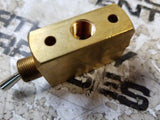Clippard 4-Way Toggle Valve, NP Steel Toggle, 1/8" NPT MJTV-4