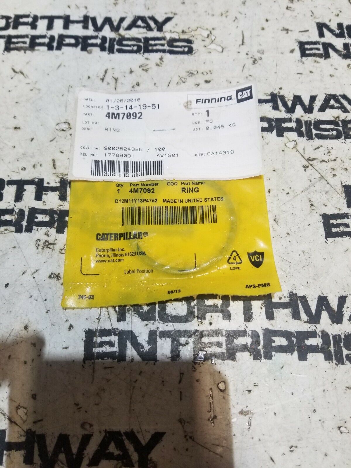CATERPILLAR 4M7092 4M-7092
