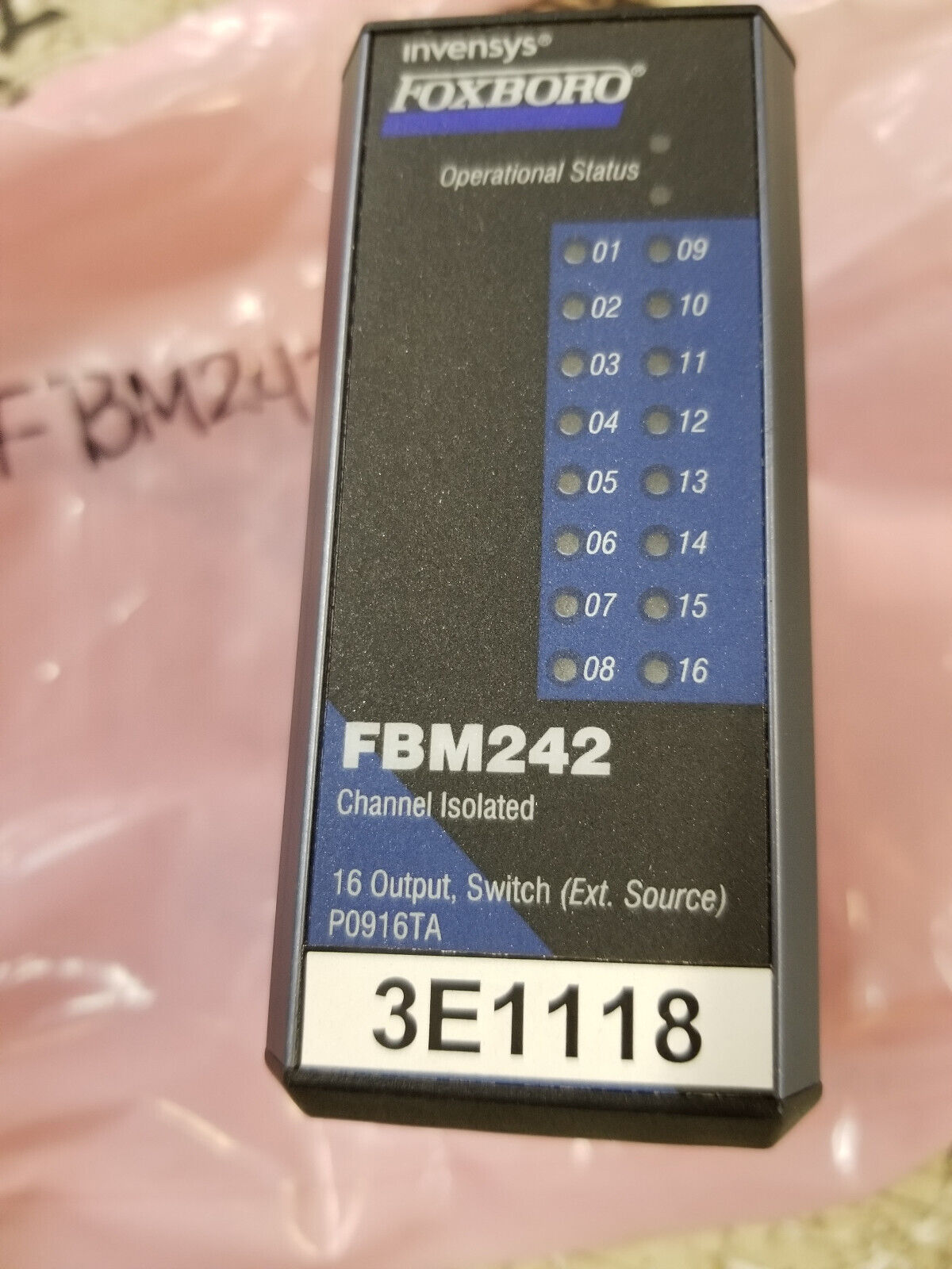 Foxboro FBM242 p0916TA Channel Isolated Switch Output Module