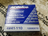 AC DELCO 4#41-110 41-110 SPARK PLUG SET OF 4 PLUGS 12621258