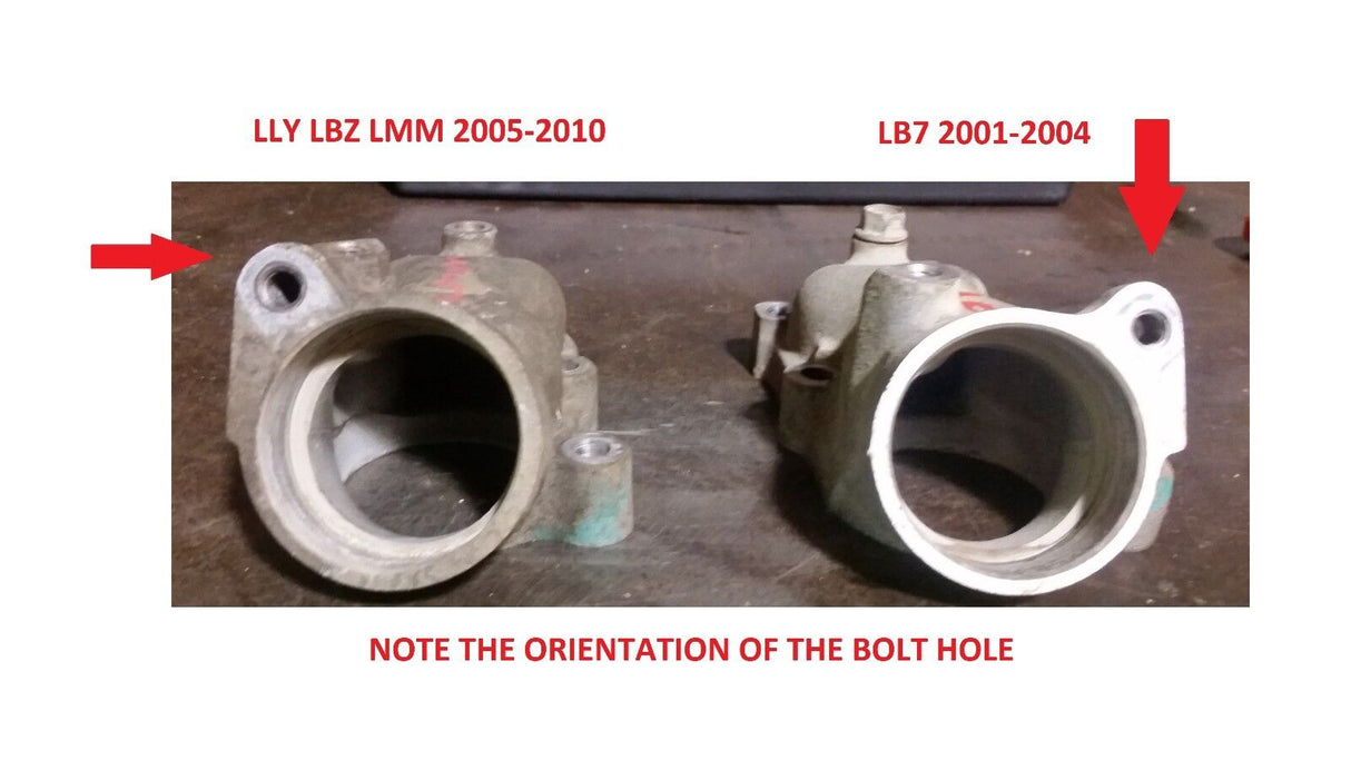 01 02 03 04 2001-2004 6.6 DURAMAX TURBO LB7 DIESEL Thermostat Housing 97225886