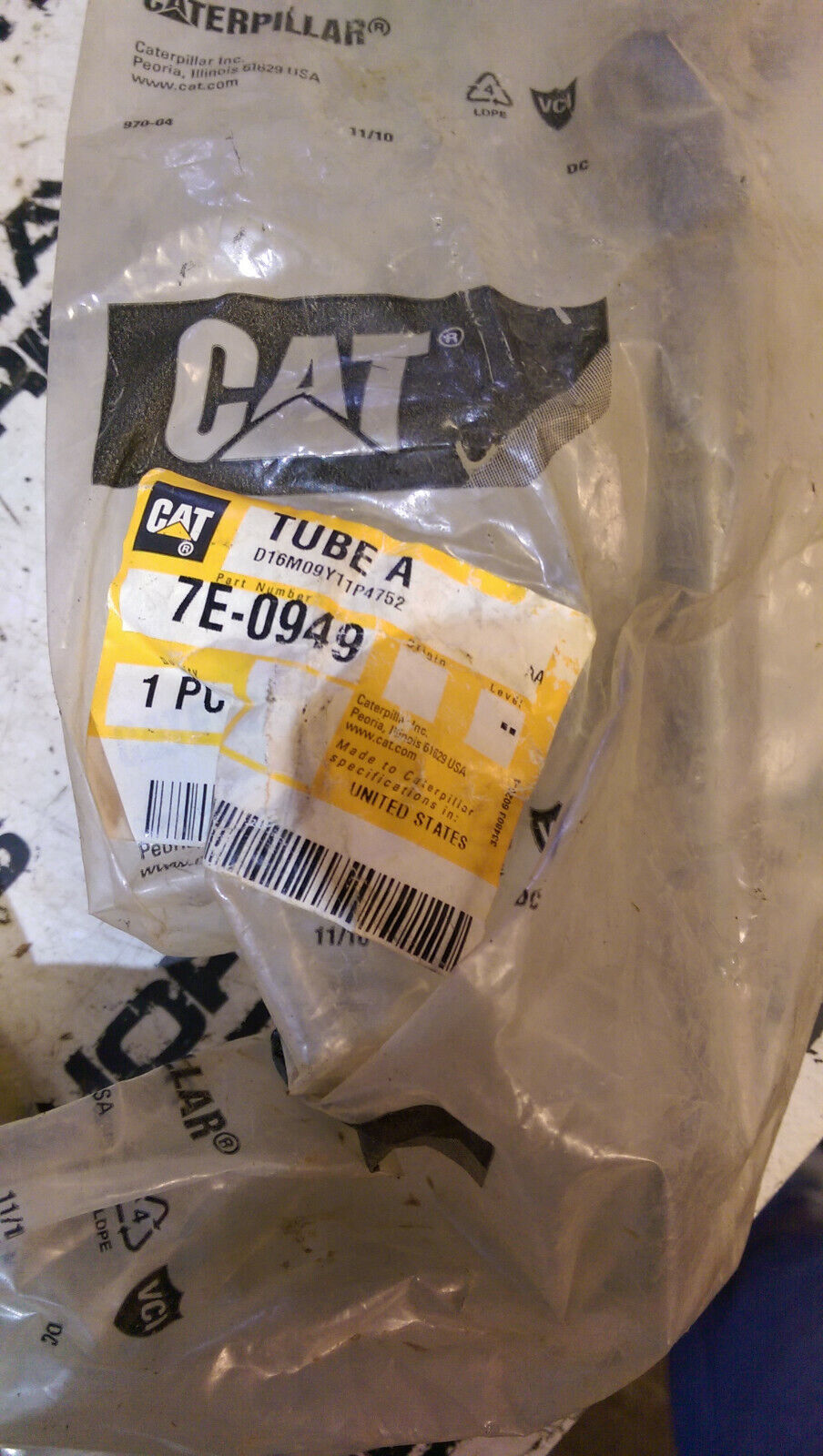 CAT 7E-0949: Tube Assembly