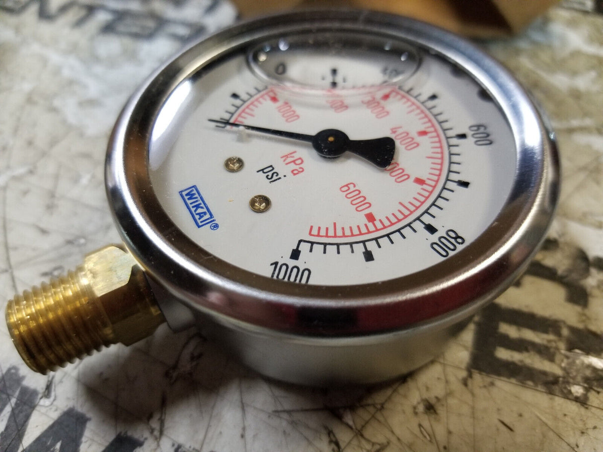 8345295 WIKA Mechanical Pressure Gauge, 2-1/2" Dial