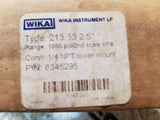 8345295 WIKA Mechanical Pressure Gauge, 2-1/2" Dial