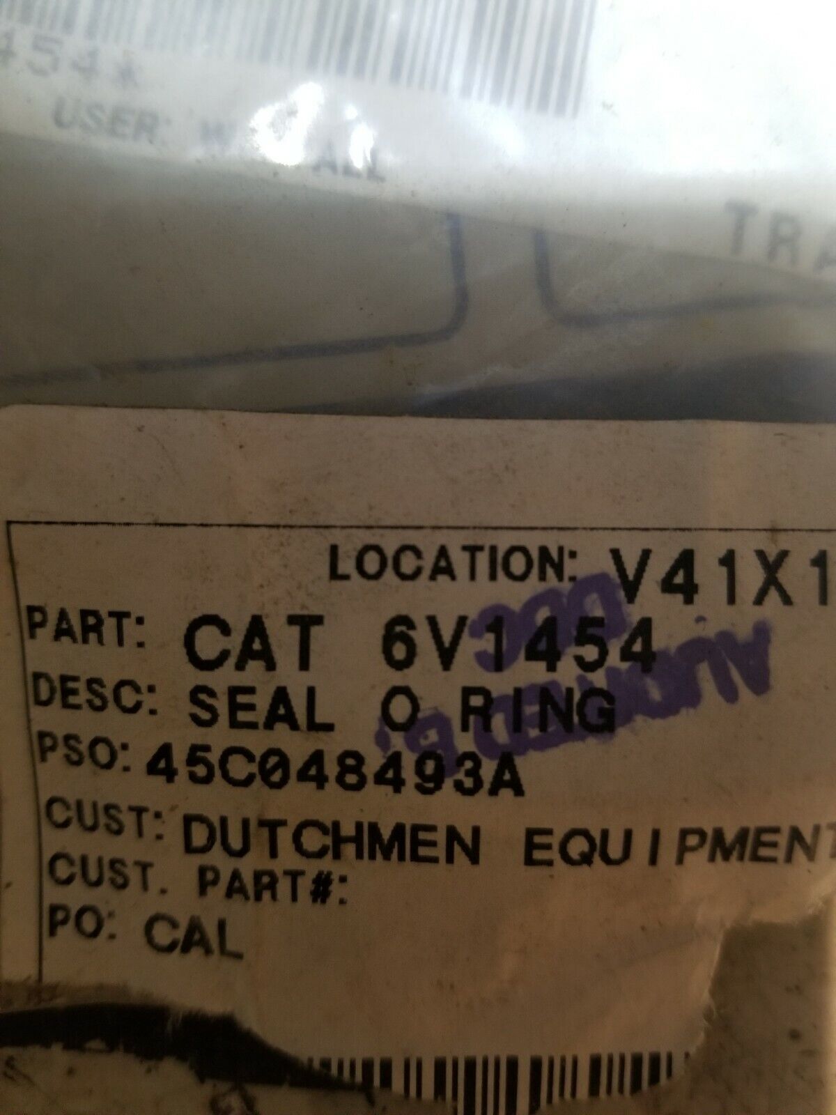 CATERPILLAR 6V-1454 6V1454 SEAL