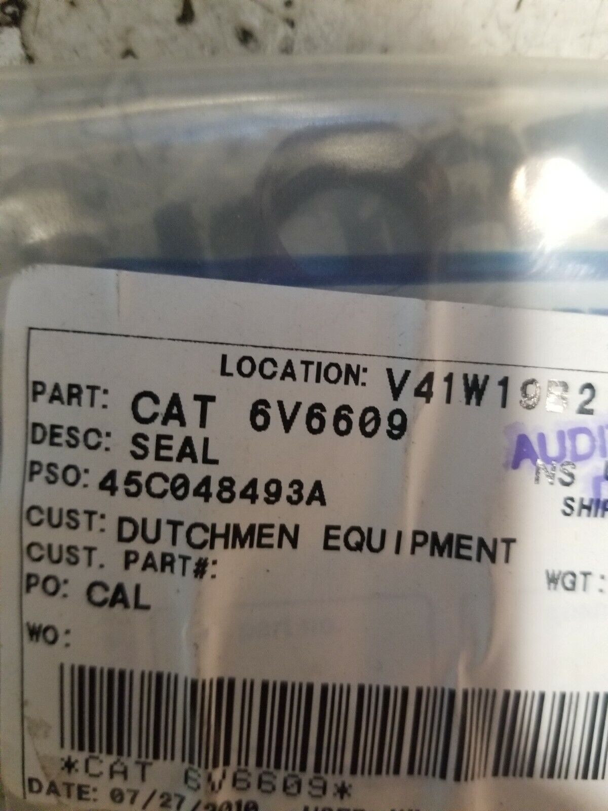 CATERPILLAR 6V-6609 6V6609 SEAL 2PC