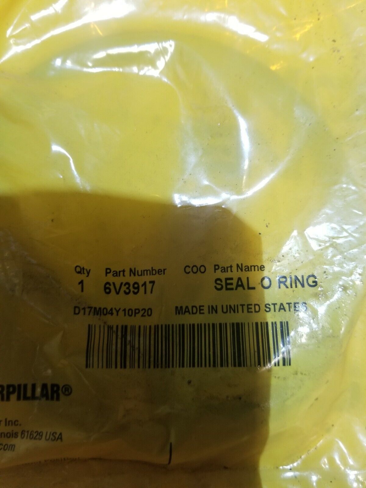 CATERPILLAR 6V3917 6V-3917 seal