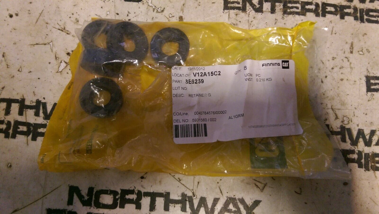 CATERPILLAR 8E6259 LOT OF 5 RETAINERS AS SHOWN