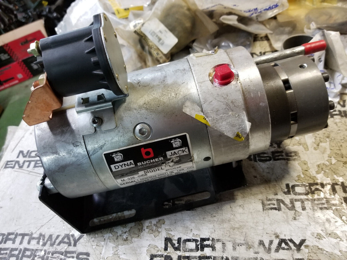 BUCHER M-326-0158  DynaJack Hydraulics 12 Volt Pump Motor Unit