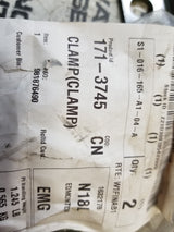 LOT OF 2 - -171-3745 CAT 66.80mm Minimum Internal Diameter Steel Clamp 1713745
