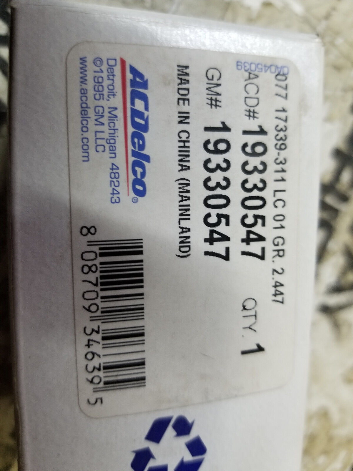 SINGLE Stop Lamp Switch Stoplight Switch Assembly 19330547