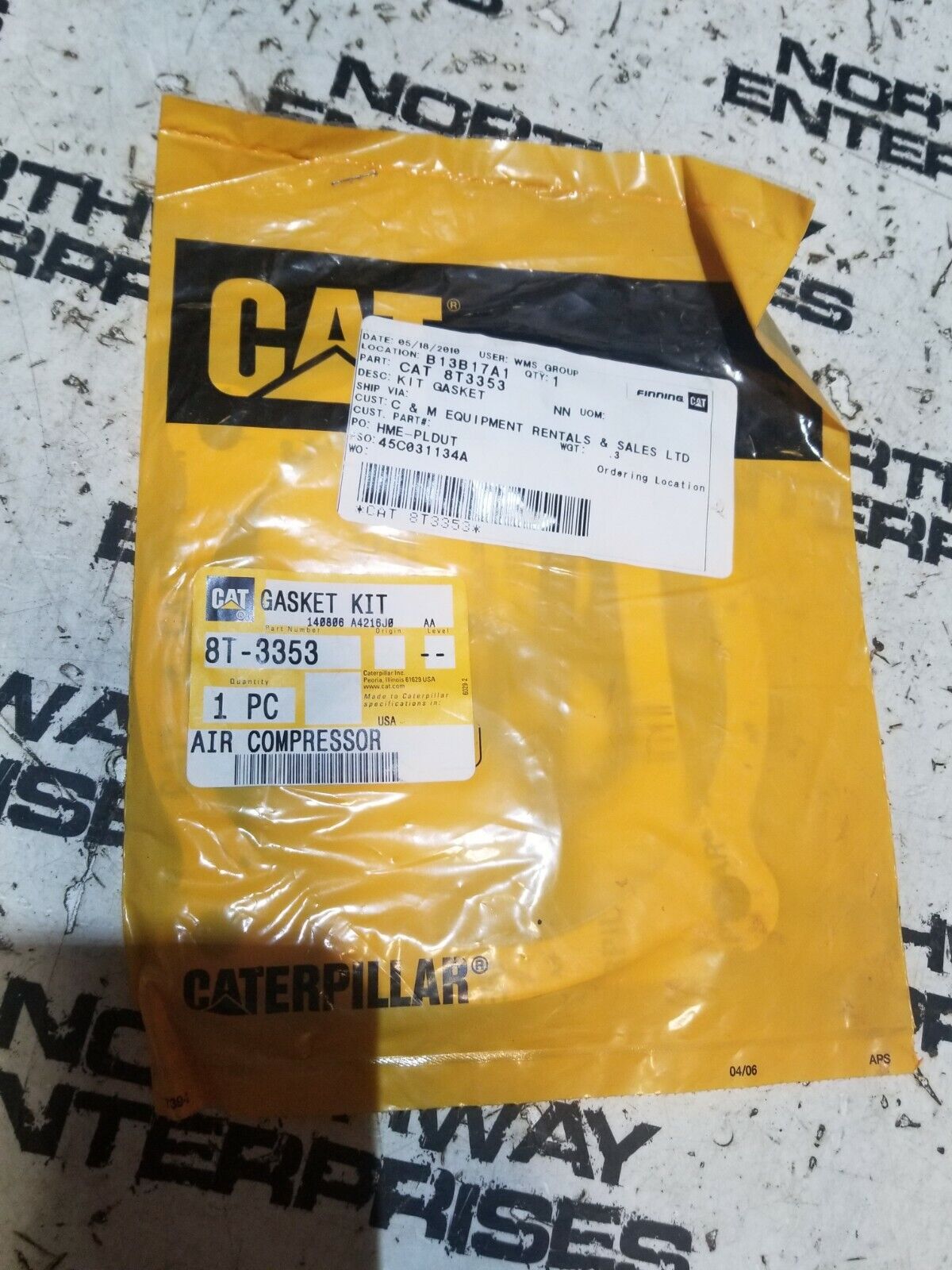 CATERPILLAR 8T-3353 GASKET KIT