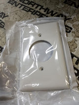 1 BOX OF 17PC - LEVITON 002-80720-W 1-Gang 1 Single Receptacle Nylon Wall Plate