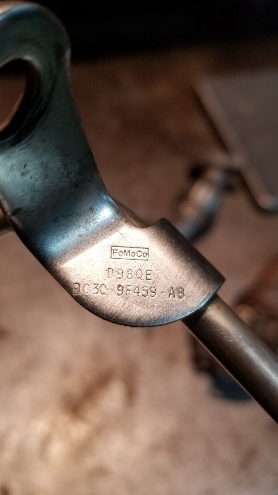 BC3Q-9F459-AC 11-14 Ford F250 F350 6.7L EGR Cooler Exhaust Tube Sensor OEM