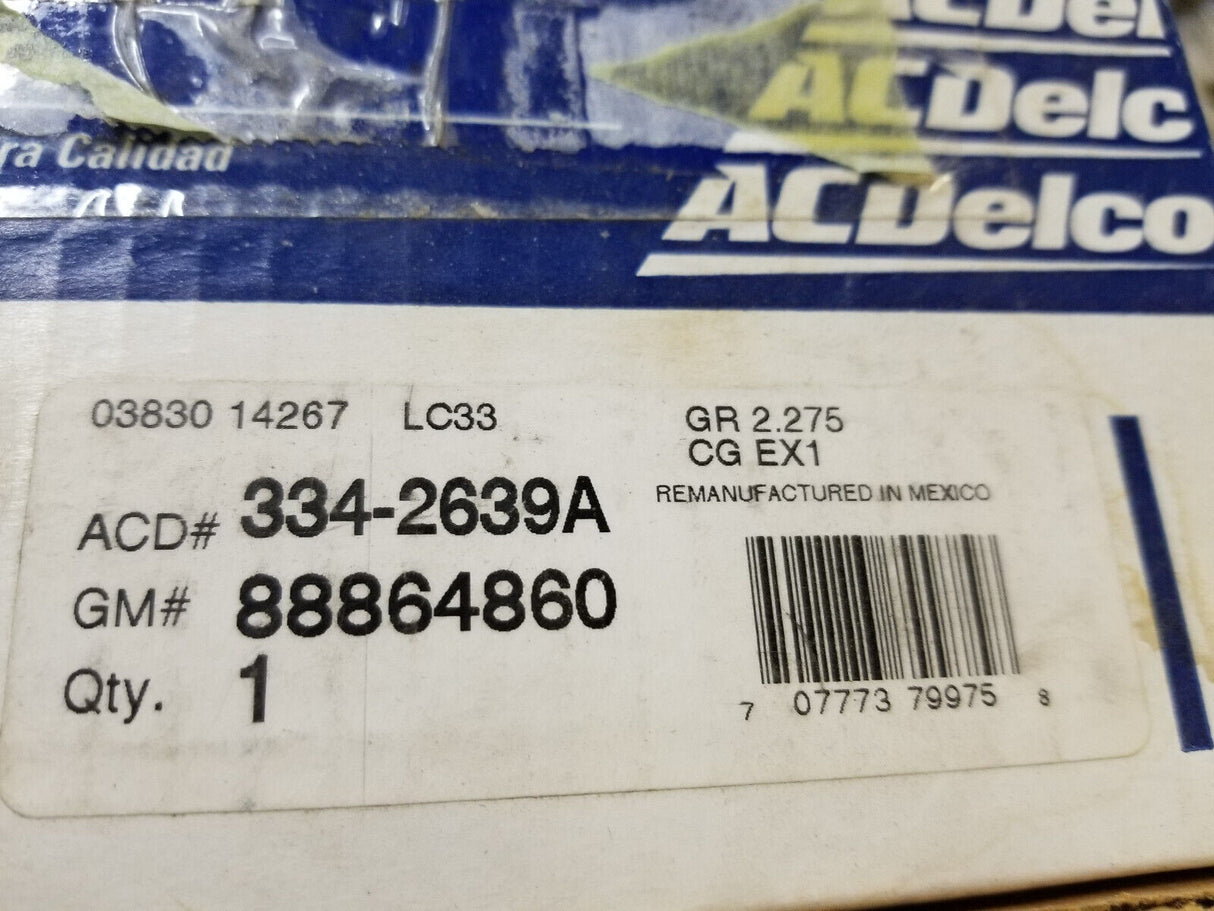 334-2639A AC DELCO ALTERNATOR 88864860