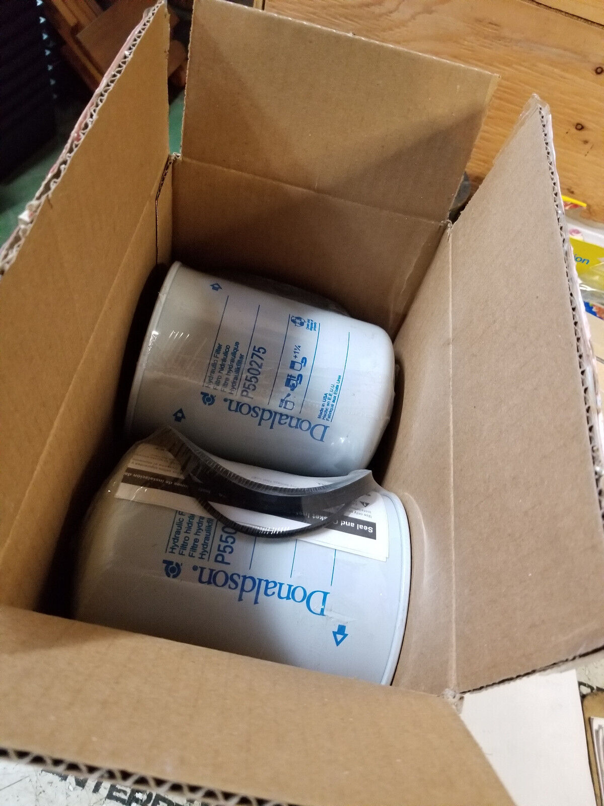 LOT OF 4PC - P550275 DONALDSON HYDRAULIC FILTER SPIN ON