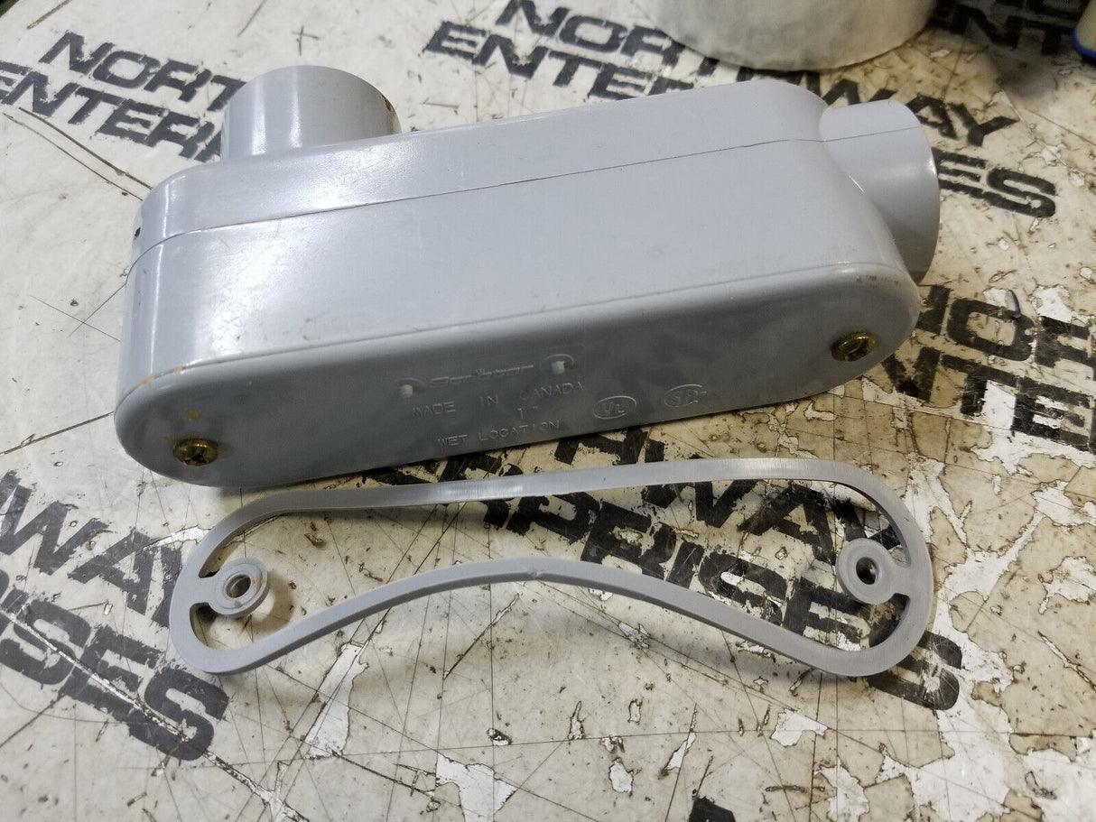 LOT OF 6PC - Scepter SLB 30S Style 1" PVC Oval Junction Box Wet Location
