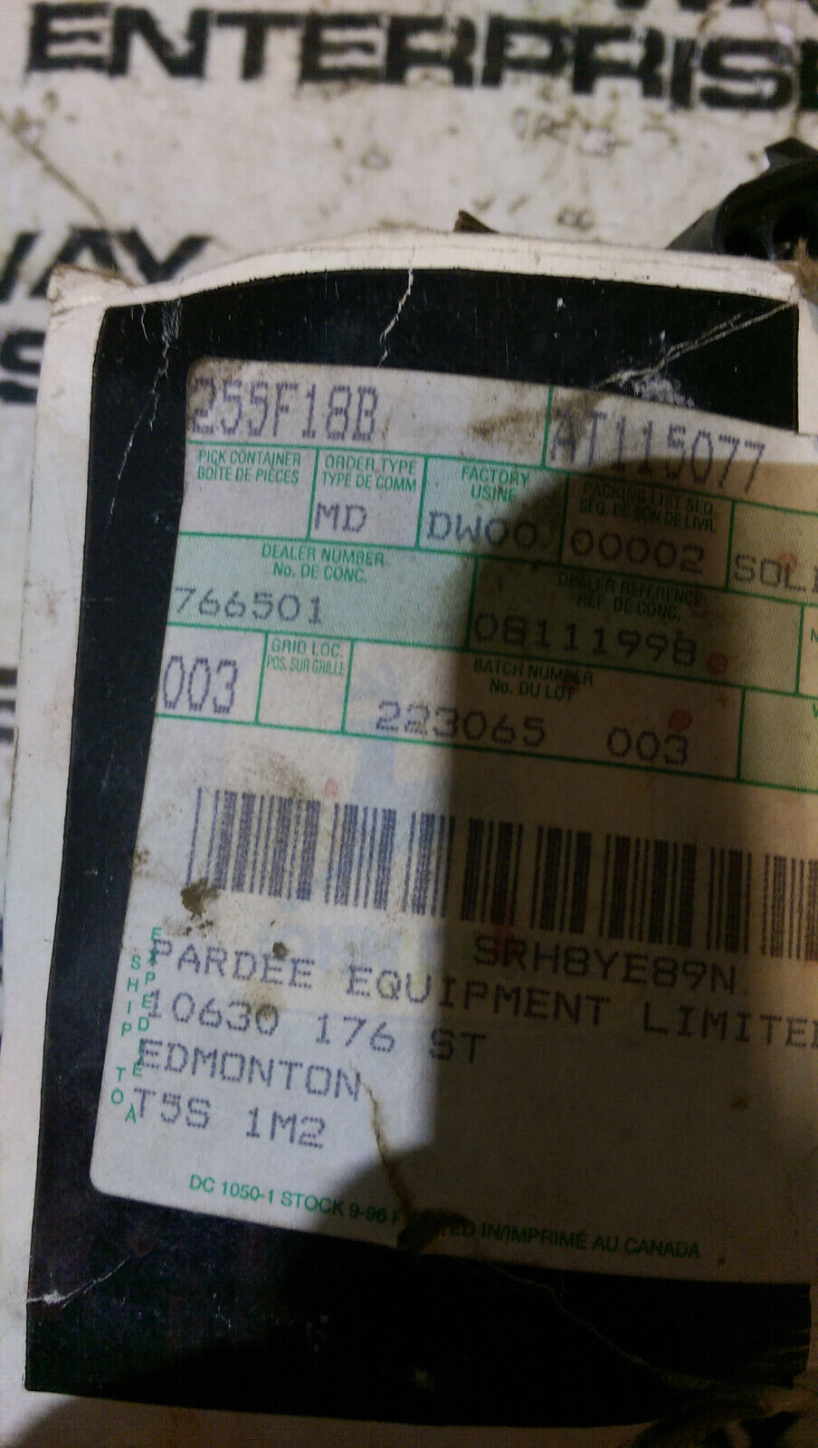 John Deere 690D 690DR Excavators 693D Feller Buncher 24V AT115077 Solenoid B