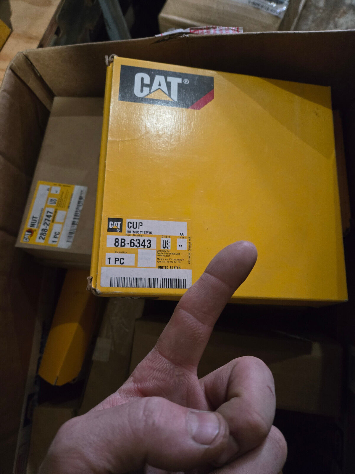 8B-6343 CATERPILLAR OEM GENUINE BEARING CUP