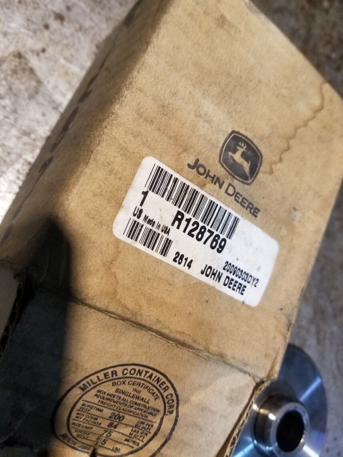 JOHN DEERE IDLER BEARING SUPPORT R128769