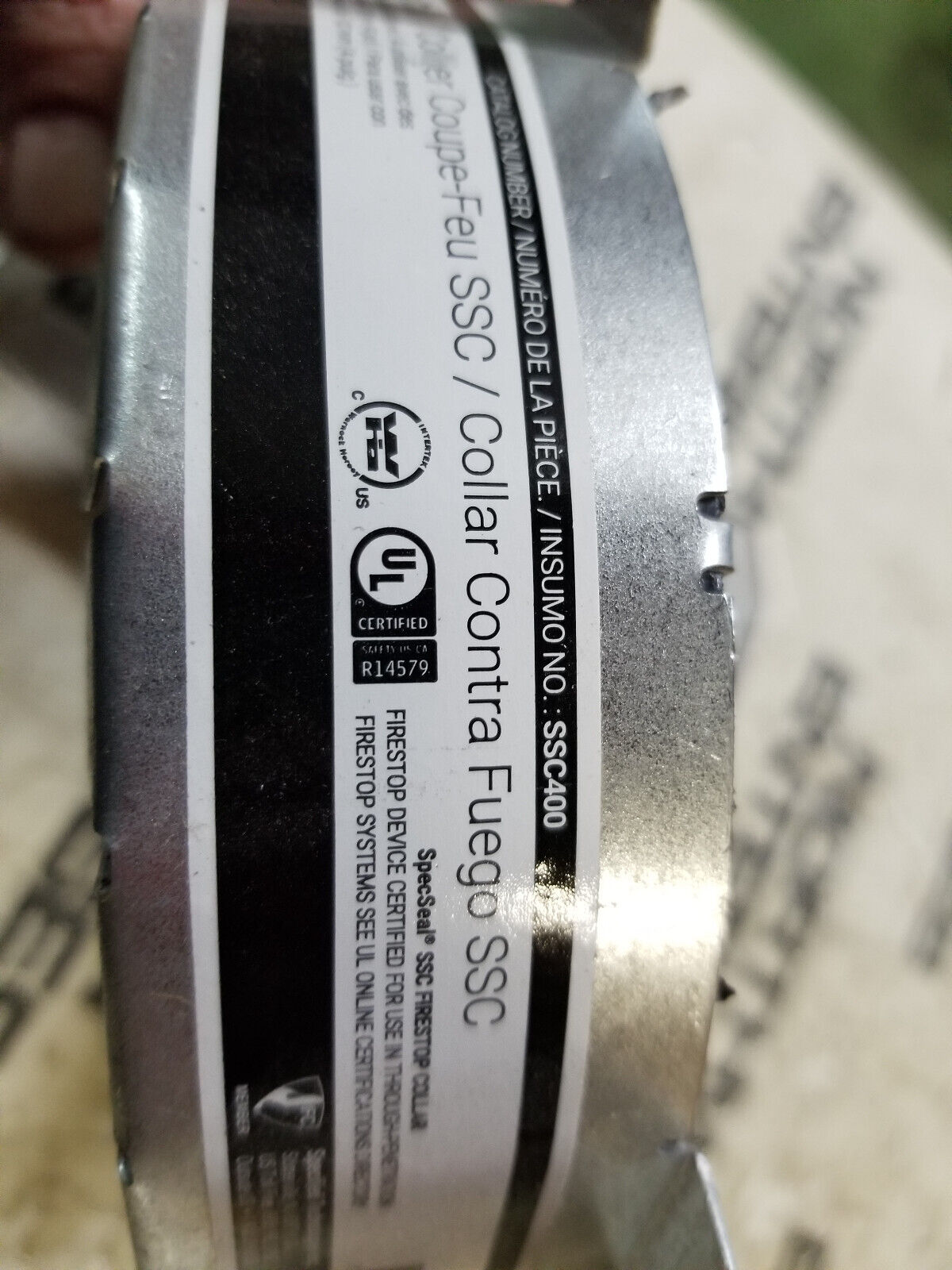 STI SSC400 Intumescent Firestop 4" SSC Collar SSC 400