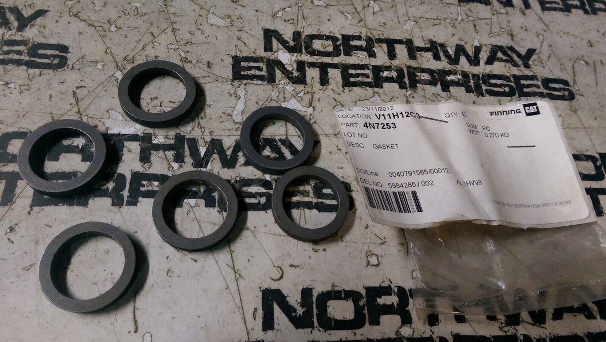 4n-7253 Pack of 6 Gaskets 4n7253