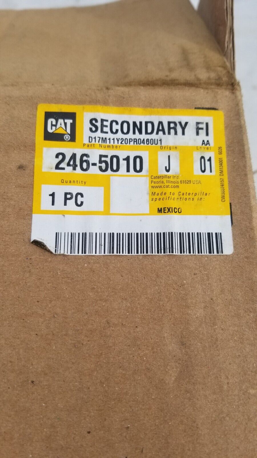 Caterpillar 2465010 246-5010 ENGINE AIR FILTER Advanced High Efficiency