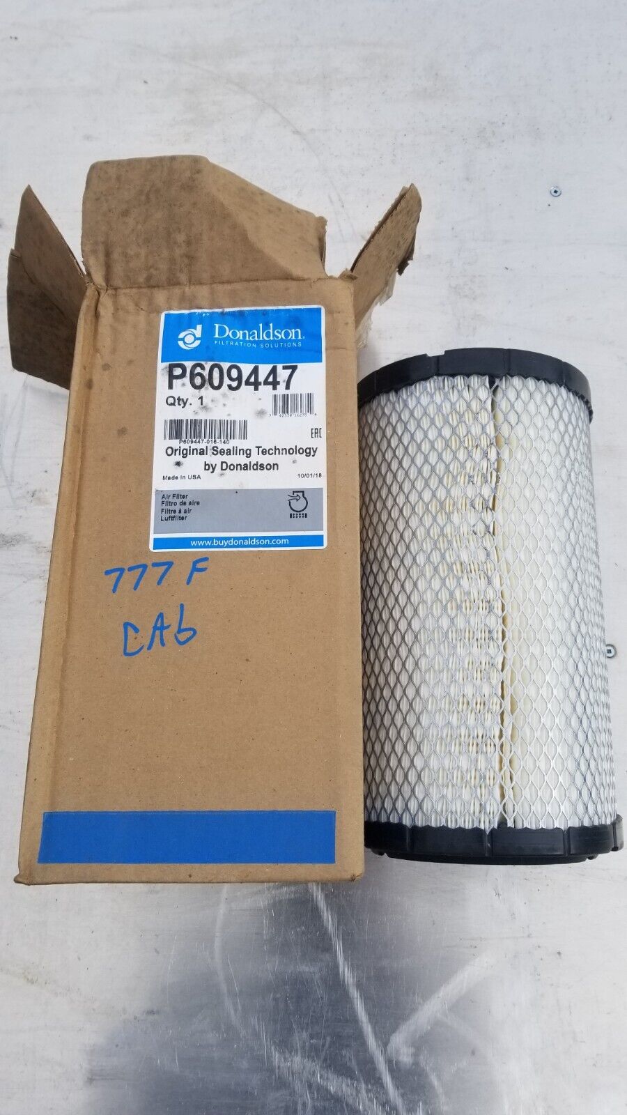 DONALDSON P609447 AIR FILTER, PRIMARY RADIALSEAL.