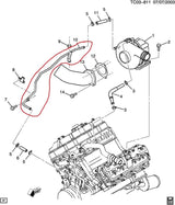 97288624 6.6L DURAMAX LB7 TURBO COOLANT RETURN LINE