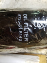 LOT OF 2 PC - 6735-51-5143 komatsu oil filter