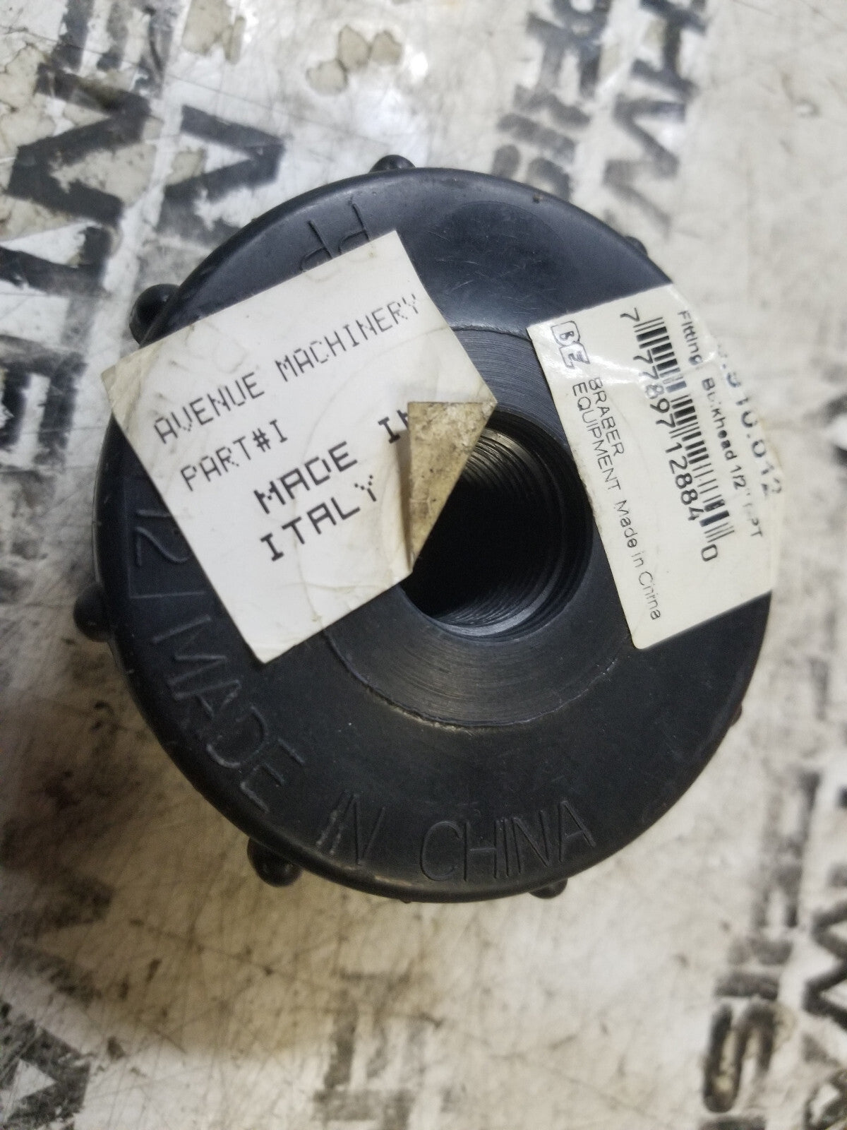 LOT OF 3PC - BE 1-1/2" NPT Bulkhead Fitting 90.910.012