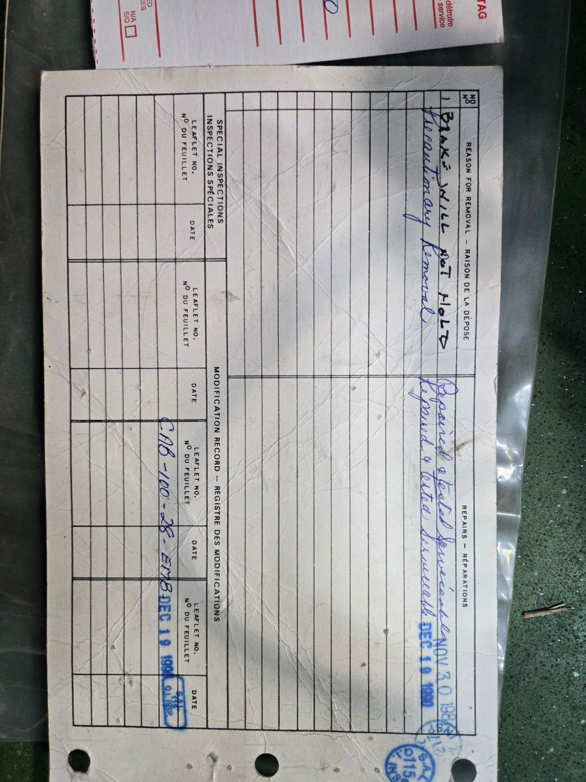 BREEZE CORPORATION RESCUE WINCH ASSEMBLY BL-10300-150 REF 438