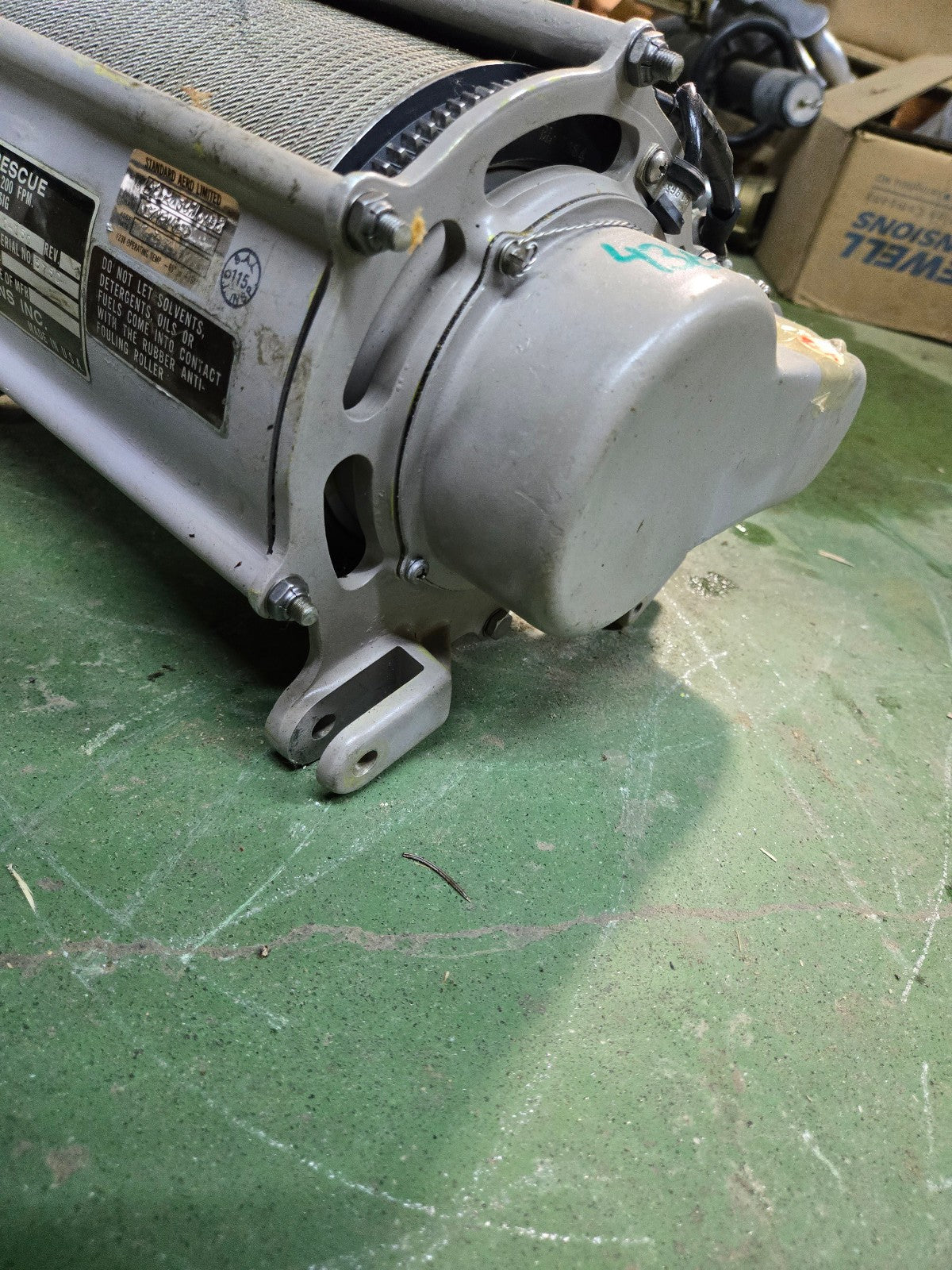 BREEZE CORPORATION RESCUE WINCH ASSEMBLY BL-10300-150 REF 438