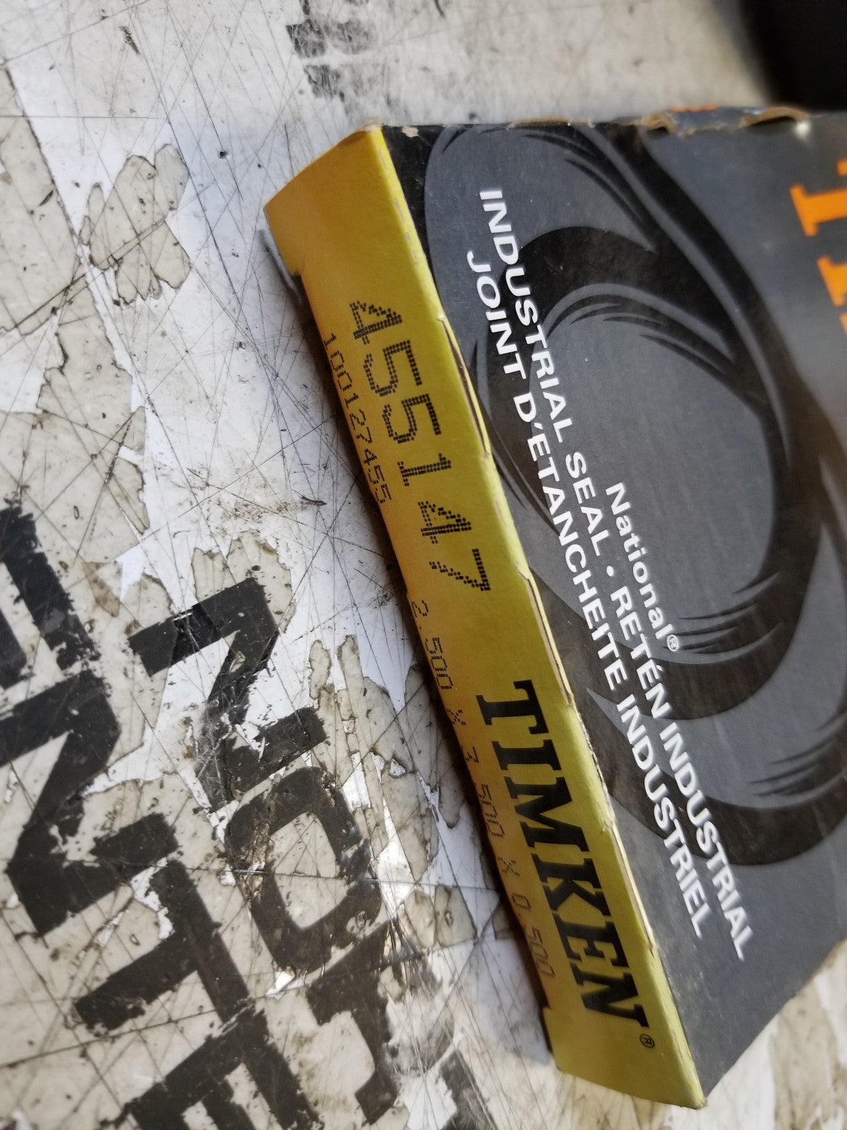 455147 TIMKEN SEAL Oil Seal - Solid, 2.500 in Shaft Dia., 3.505 in OD
