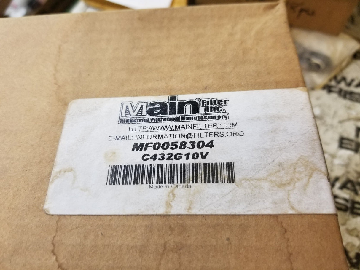 Main Filter MF0058304 Filtrec C432 G10 V Interchange Hydraulic Filter