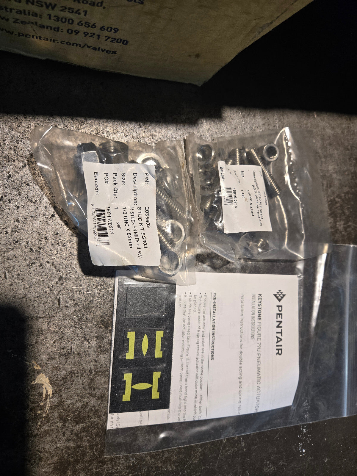 F79U024 PENTAIR KEYSTONE VALVE SN7314 PNEUMATIC ACTUATOR F79U-024