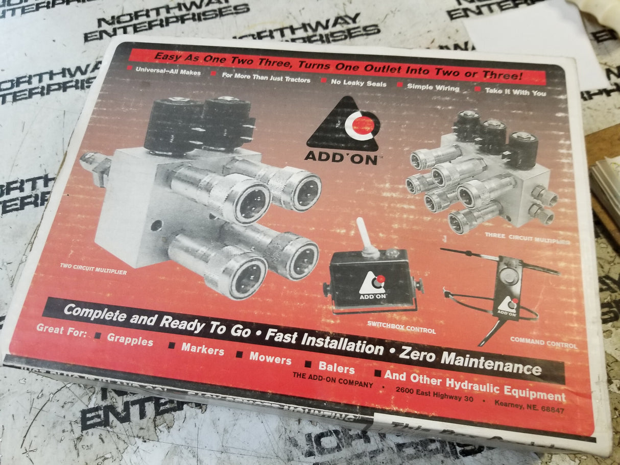 A-14790 Hyd. Multiplier, ADDON 2 Circuit w/ Switchbox / Couplers, 12VDC  302-854