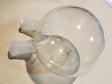 CHEMGLASS 1000mL 2-Neck Round Bottom Flask 24/40 20° Angled Neck CG-1520-14