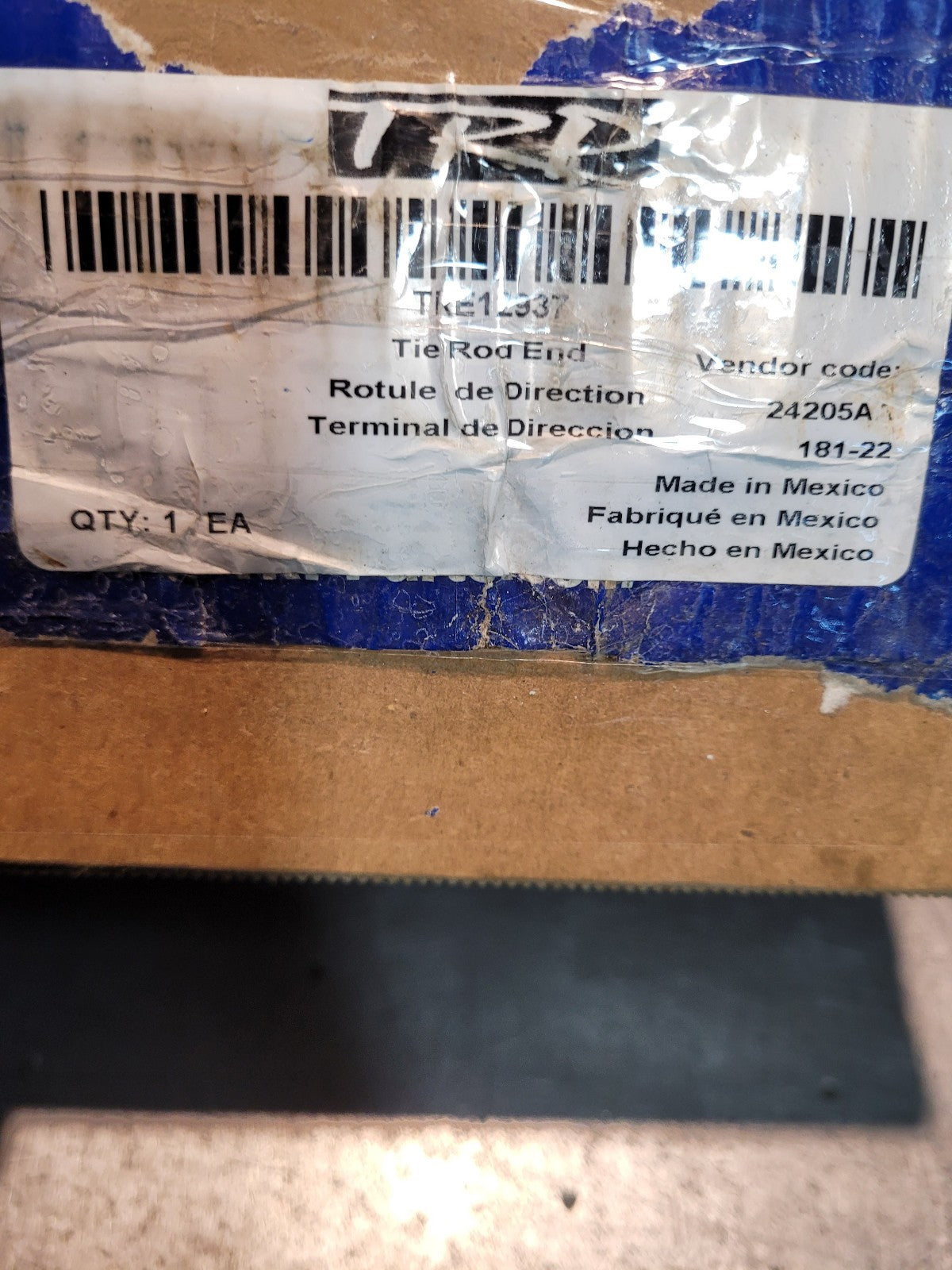 TRP TRE12937 Steering Tie Rod End Right, 1.62", Straight, Greasable