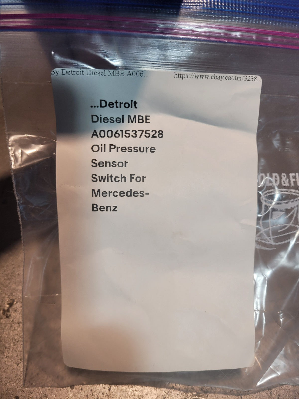 A0061537528 Exhaust Pressure Sensor Fits Detroit Diesel Benz Truck Freightliner