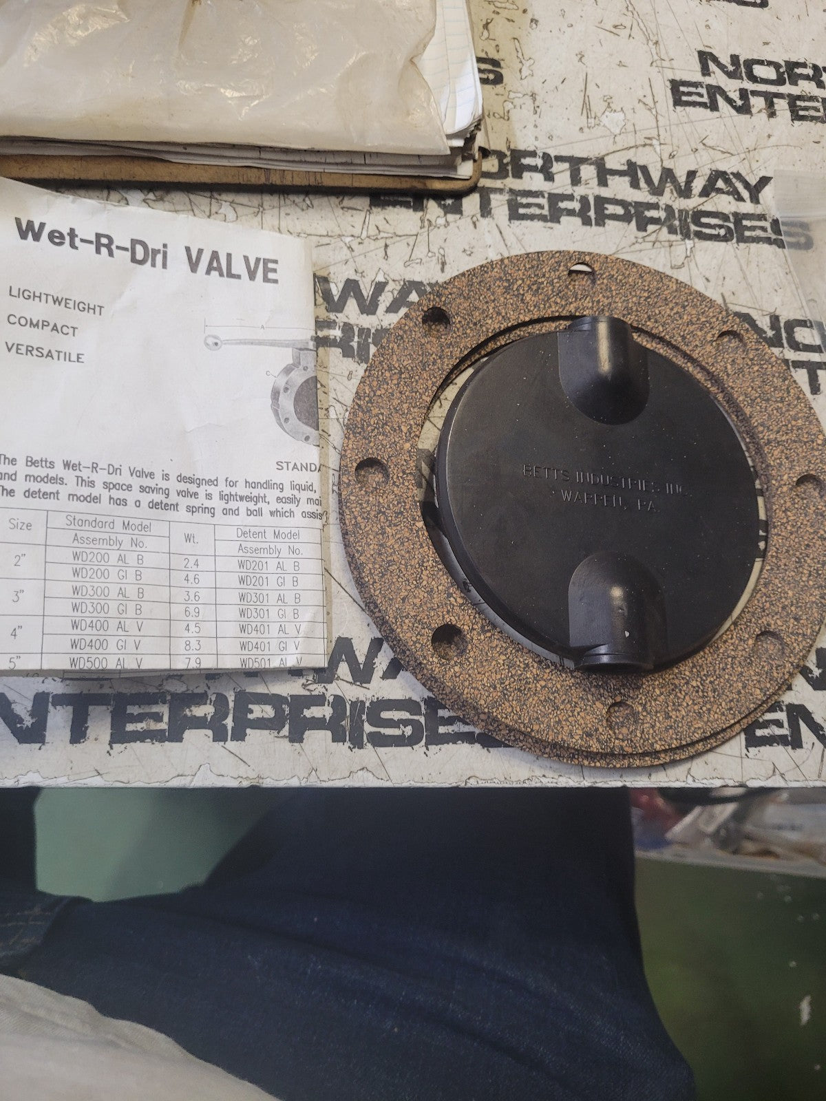 Betts™ WD101-4 Valve Disc, 4 in, For Wet-R-Dri Valve WD8404BN