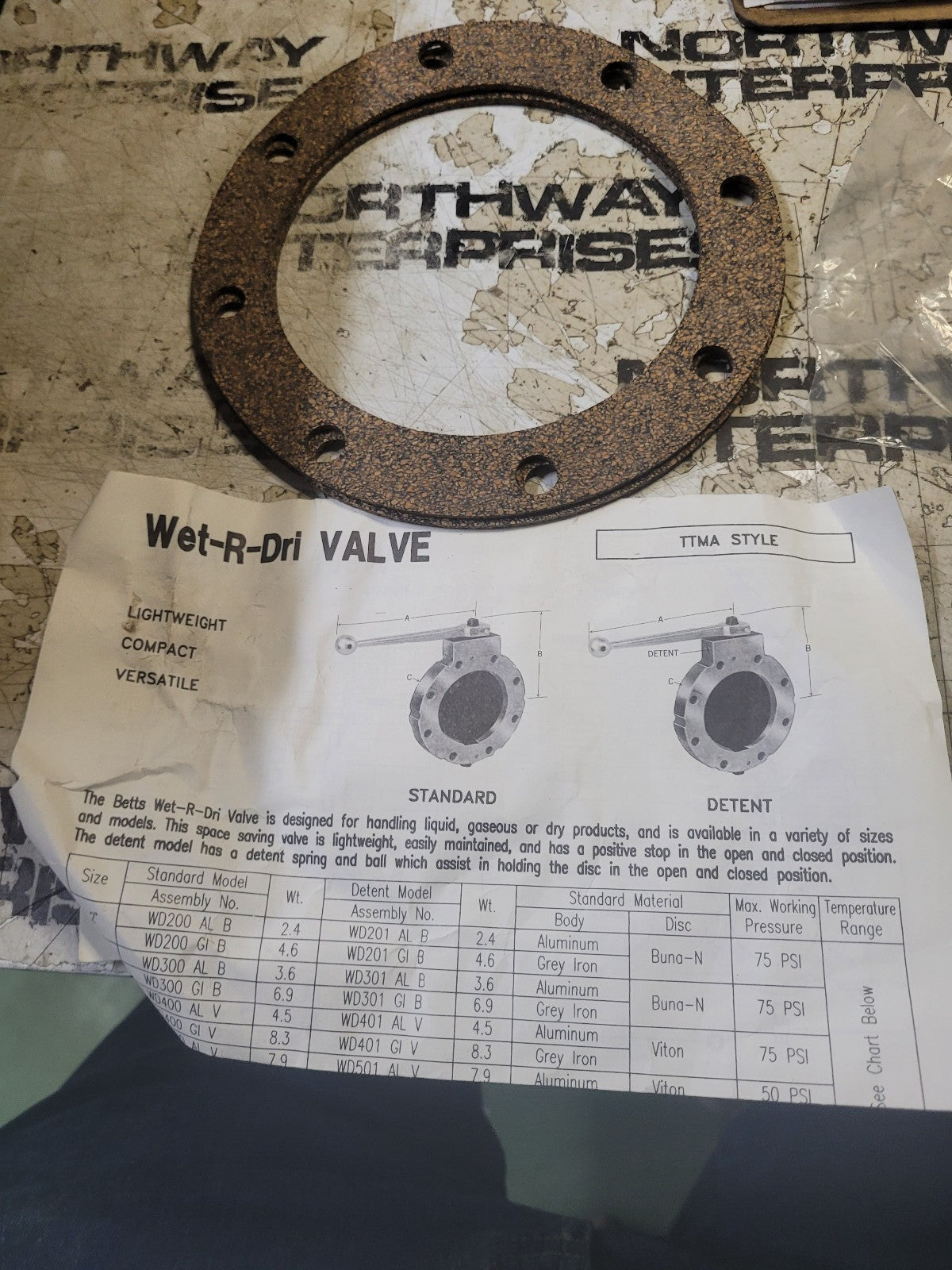 Betts 4" Wet/Dry Valve Repair Kit - WD18404VB
