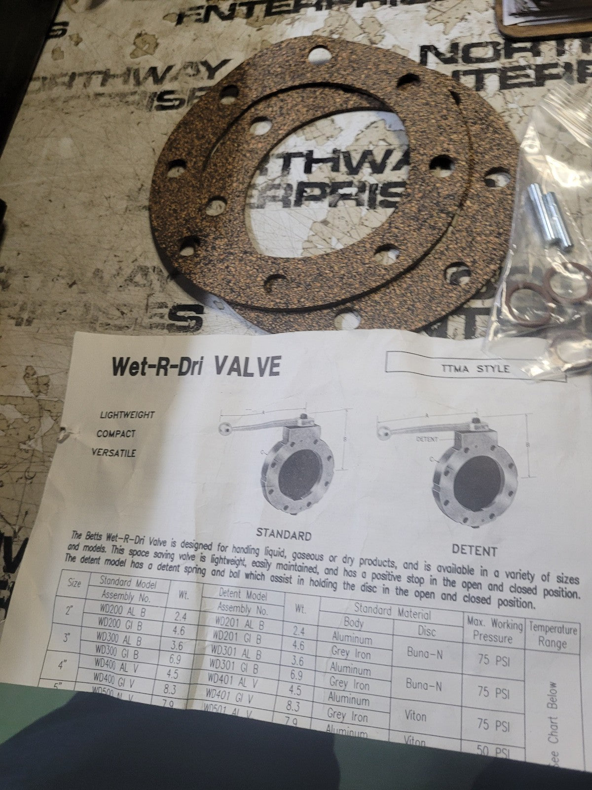 Betts 3" Viton Repair Kit Wet R Dry Valve | WD18403VB